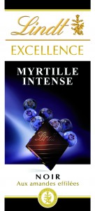 Lindt Excellence Myrtille Intense - Noir