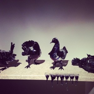 Jan Fabre - shirting doves of peace and flying rats