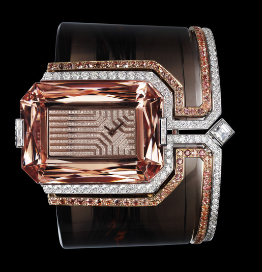 Montre-bracelet Haute Joaillerie obsidienne