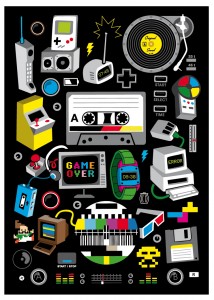 AK-LH - Techno Torchon - Tea towel