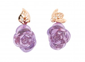 ROSE DIOR PRE CATELAN AMETHYSTE - Boucles d'oreilles