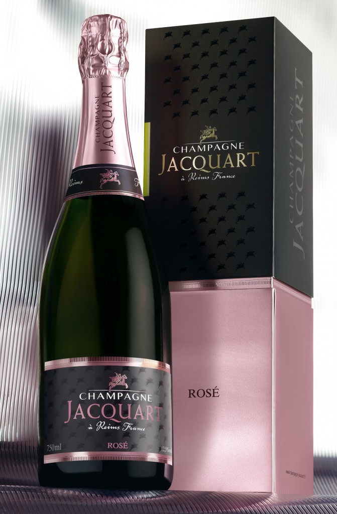 Cuvée Rosé+Case Champagne JACQUART ambiance md