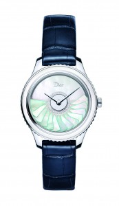 DIOR VIII GRAND BAL PLISSE SOLEIL - ACIER BRACELET ALLIGATOR 36 MM