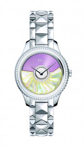 DIOR VIII GRAND BAL PLISSE SOLEIL - ACIER ET DIAMANTS 36 MM
