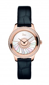 DIOR VIII GRAND BAL PLISSE SOLEIL - OR ROSE BRACELET ALLIGATOR 36 MM