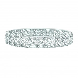Bracelet My Dior en or blanc et diamants