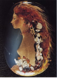 Objet d’Exception : “Quatre Saisons” (“Four Seasons”) by Janine Janet, 1979 NINA RICCI is pleased to present four original medallions representing the four seasons, an ensemble created in 1979 by the artist Janine Janet. Robert Ricci, who co-founded the house of Nina Ricci with his mother, was a great admirer of Janet, a sculptor, decorator and painter, and he entrusted her with renovating the image of the couture house when it opened its newest boutique on the Avenue George V. During her childhood on the island of Réunion, Janet developed a baroque aesthetic and a taste for nature and found materials such as bark and plants, which are extraordinarily magnified in this collection of four oval medallions with resin inclusions depicting feminine profiles coiffed with flowers, illustrating by turns Spring, Summer, Autumn and Winter. The reigning queen of metamorphosis, the artist mastered the techniques of plastic art with this Surrealist collection in plaster and inclusions of organic matter that deftly mixes the animal, vegetable and mineral kingdoms; thanks to this technique, the artist’s work offers an original vision of luxury with a dreamlike, phantasmagorical lightness. After decorating the charming and elegant Nina Ricci boutique on the corner of the Avenues George V and Pierre 1er de Serbie, this four-season ensemble graced the entrance hall of 17 Rue François 1er when the new headquarters moved to the heart of the Golden Triangle; it remained there until 1997. In tribute to the Promenade for an Exceptional Object on the Avenue Montaigne, the House of Nina Ricci will unveil four accessories specially created for the occasion and directly inspired by the Quatre Saisons ensemble – a creative tie between past and present. Technical specifications of each medallion: Description: decorative object Dimensions: 36 x 52 x 8 cm Composition: resin incorporating organic materials