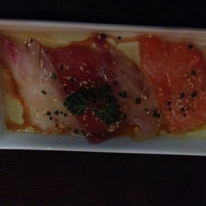 Salmon and Tuna Carpaccio