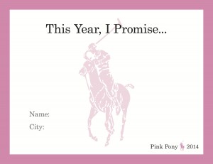 #PinkPonyPromise Card