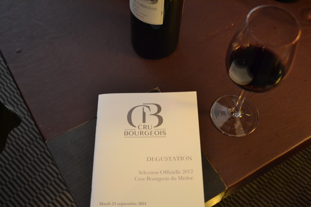 Lors de la dégustation des crus bourgeois / Copyright Julien Tissot