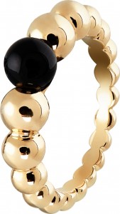 VCARO5M100_PerlÇe variation ring, yellow gold, onyx_654317_696789