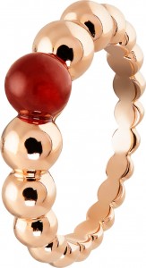 VCARO63F00_PerPerlÇe variation ring, pink gold, carnelian_654346_696795