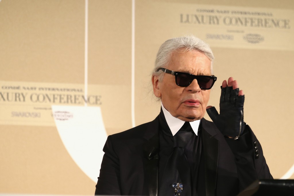 FLORENCE, ITALY - APRIL 22:  Karl Lagerfeld attends the Conde' Nast International Luxury Conference at Palazzo Vecchio on April 22, 2015 in Florence, Italy.  (Photo by Andreas Rentz/Getty Images for Conde' Nast International Luxury Conference) *** Local Caption *** Karl Lagerfeld