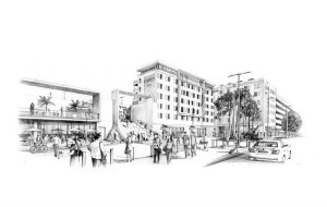 Vue 3D du futur hôtel de Cannes
