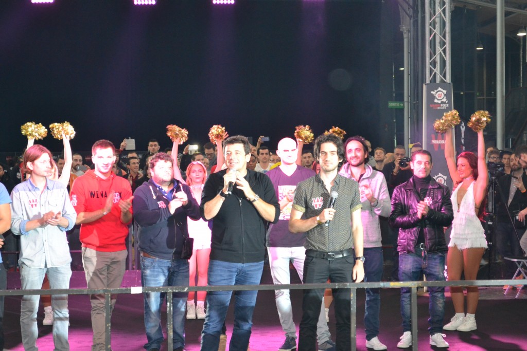 Patrick Bruel et le Team Pro Winamax