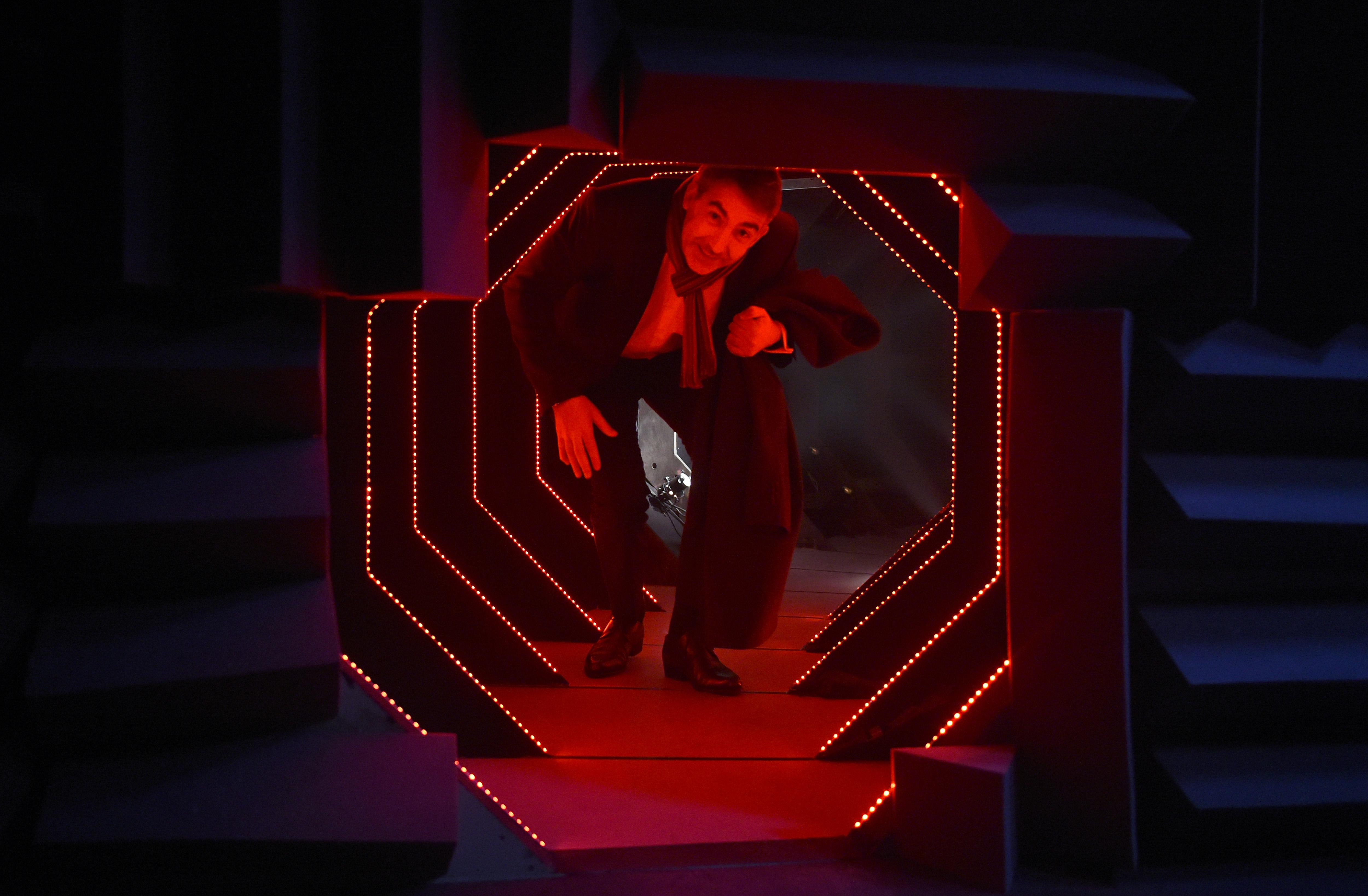 LONDON, ENGLAND - FEBRUARY 09: A guest enjoys the new immersive theatre experience, The Life RX, a performance celebrating the launch of the boldly designed new Lexus RX on February 9, 2016 in London, England. (Photo by Stuart C. Wilson/Getty Images for Lexus)