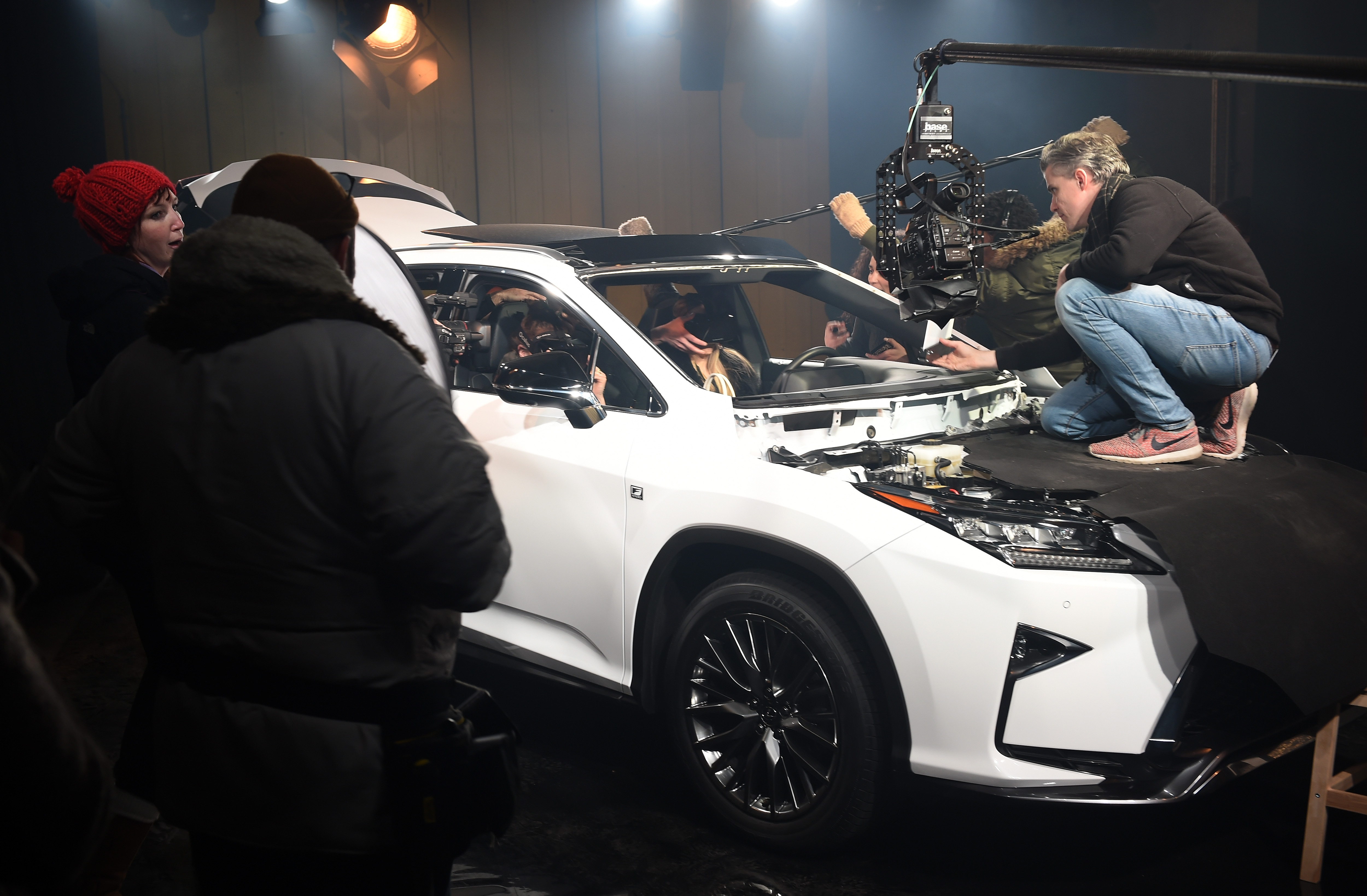 LONDON, ENGLAND - FEBRUARY 09: Guests enjoy the new immersive theatre experience, The Life RX, a performance celebrating the launch of the boldly designed new Lexus RX on February 9, 2016 in London, England. (Photo by Stuart C. Wilson/Getty Images for Lexus)