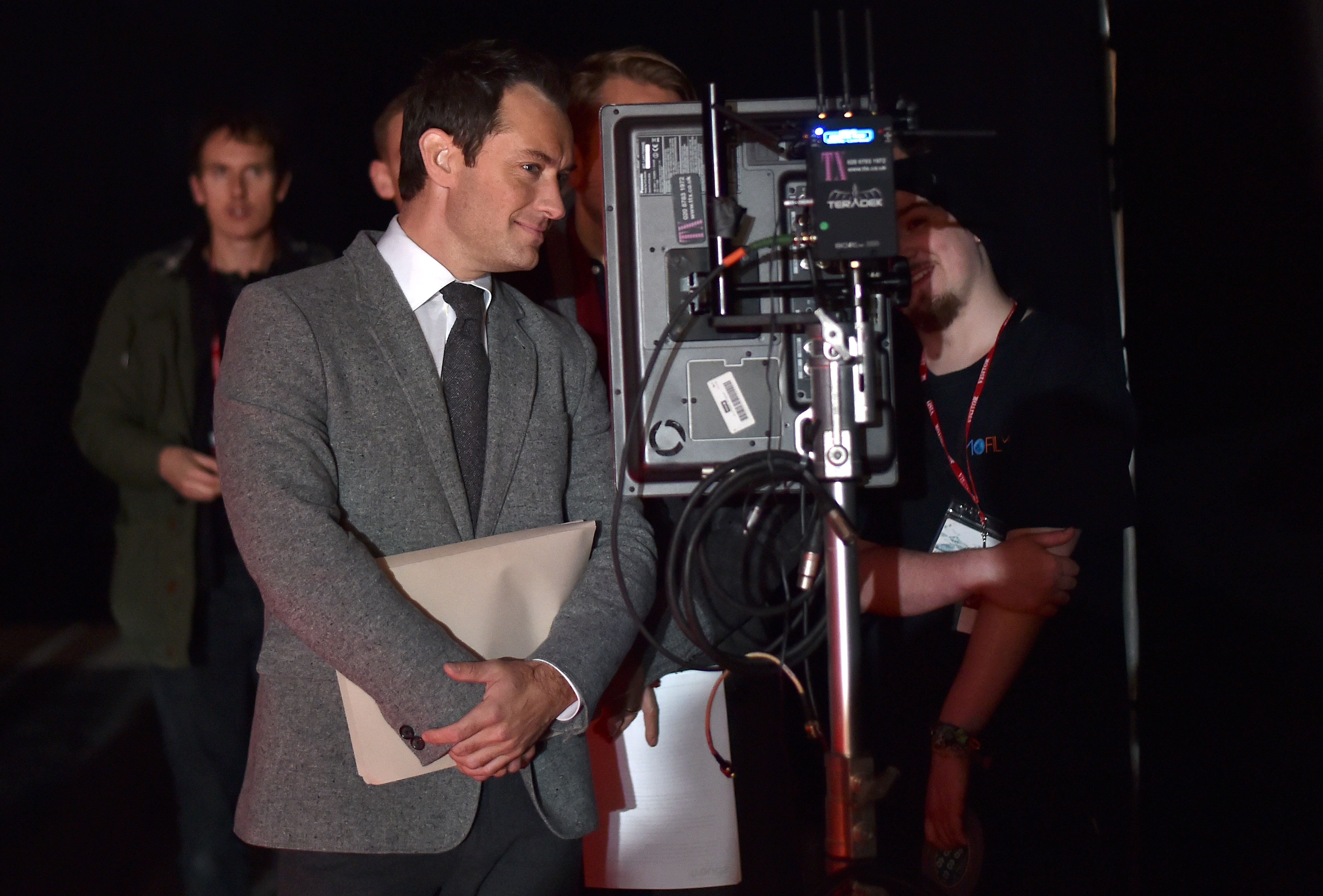 LONDON, ENGLAND - FEBRUARY 09: Actor Jude Law stars in The Life RX, a new immersive theatre experience and performance celebrating the launch of the boldly designed new Lexus RX on February 9, 2016 in London, England. (Photo by Gareth Cattermole/Getty Images for Lexus)