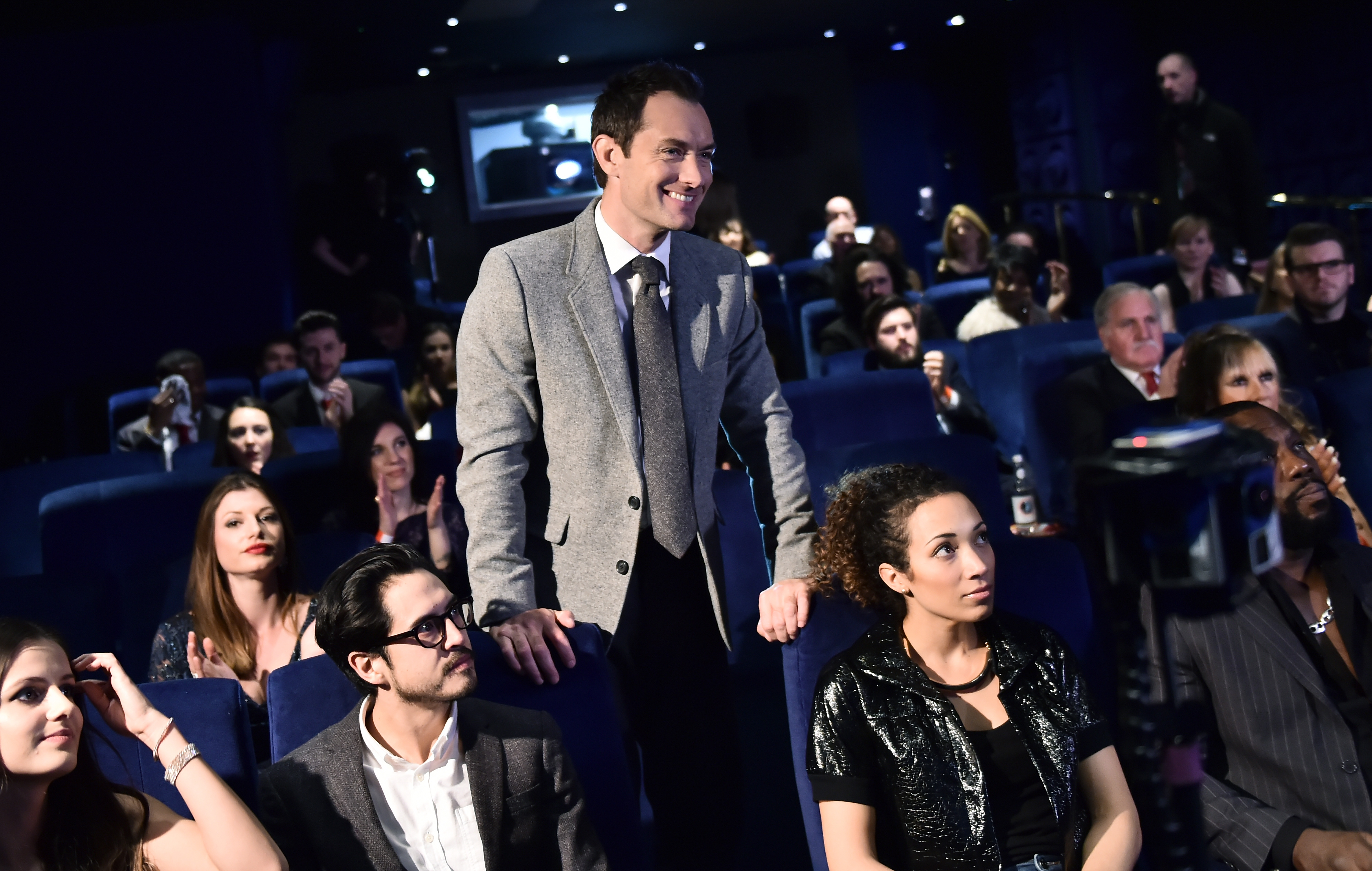LONDON, ENGLAND - FEBRUARY 09: Actor Jude Law stars in The Life RX, a new immersive theatre experience and performance celebrating the launch of the boldly designed new Lexus RX on February 9, 2016 in London, England. (Photo by Gareth Cattermole/Getty Images for Lexus)