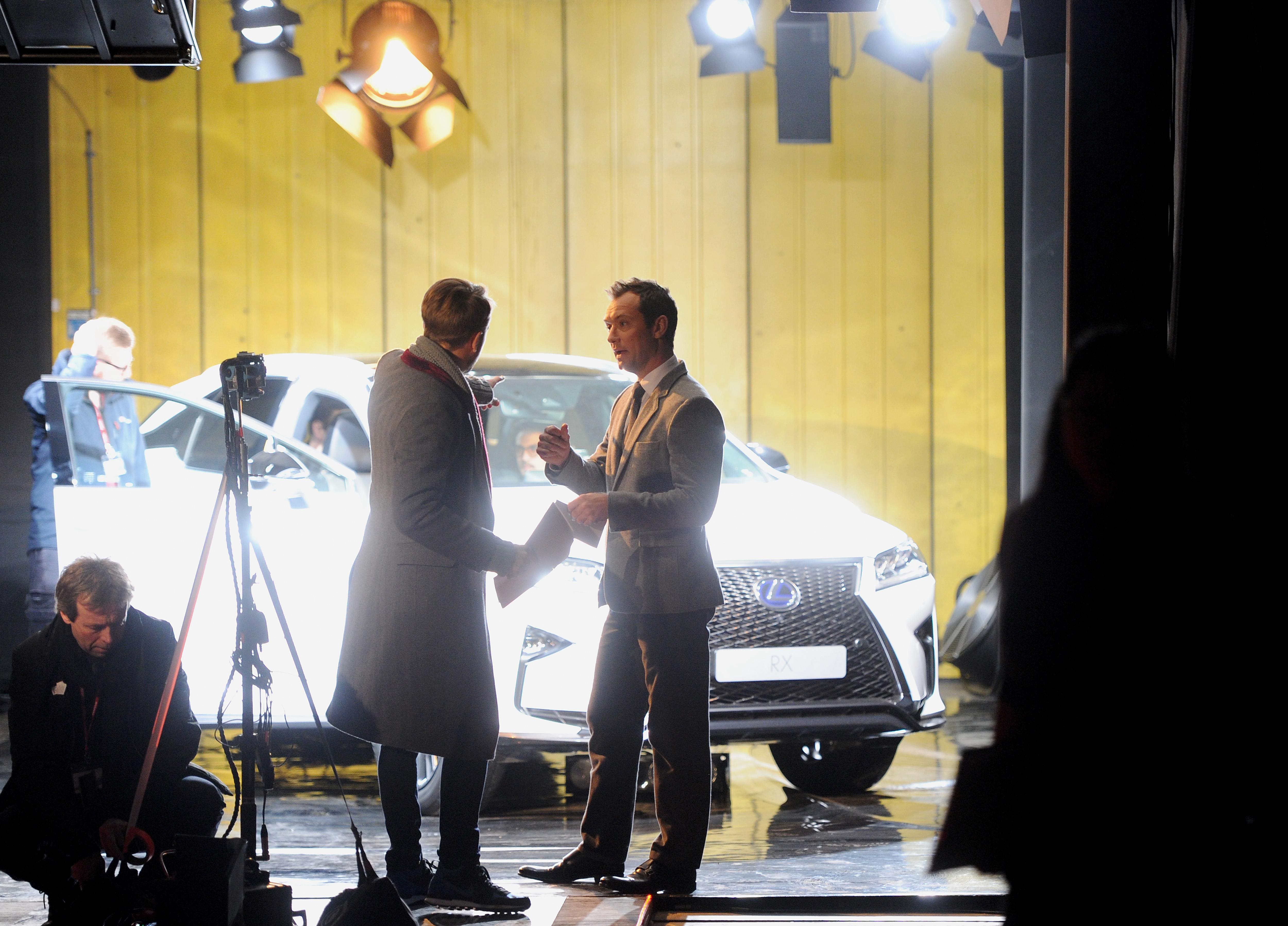 LONDON, ENGLAND - FEBRUARY 09: Actor Jude Law stars in The Life RX, a new immersive theatre experience and performance celebrating the launch of the boldly designed new Lexus RX on February 9, 2016 in London, England. (Photo by Stuart C. Wilson/Getty Images for Lexus) *** Local Caption *** Jude Law