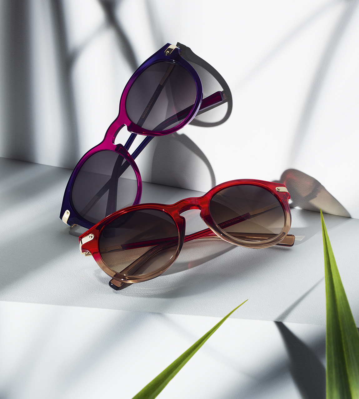 Lunettes de soleil en acÇtate et mÇtal