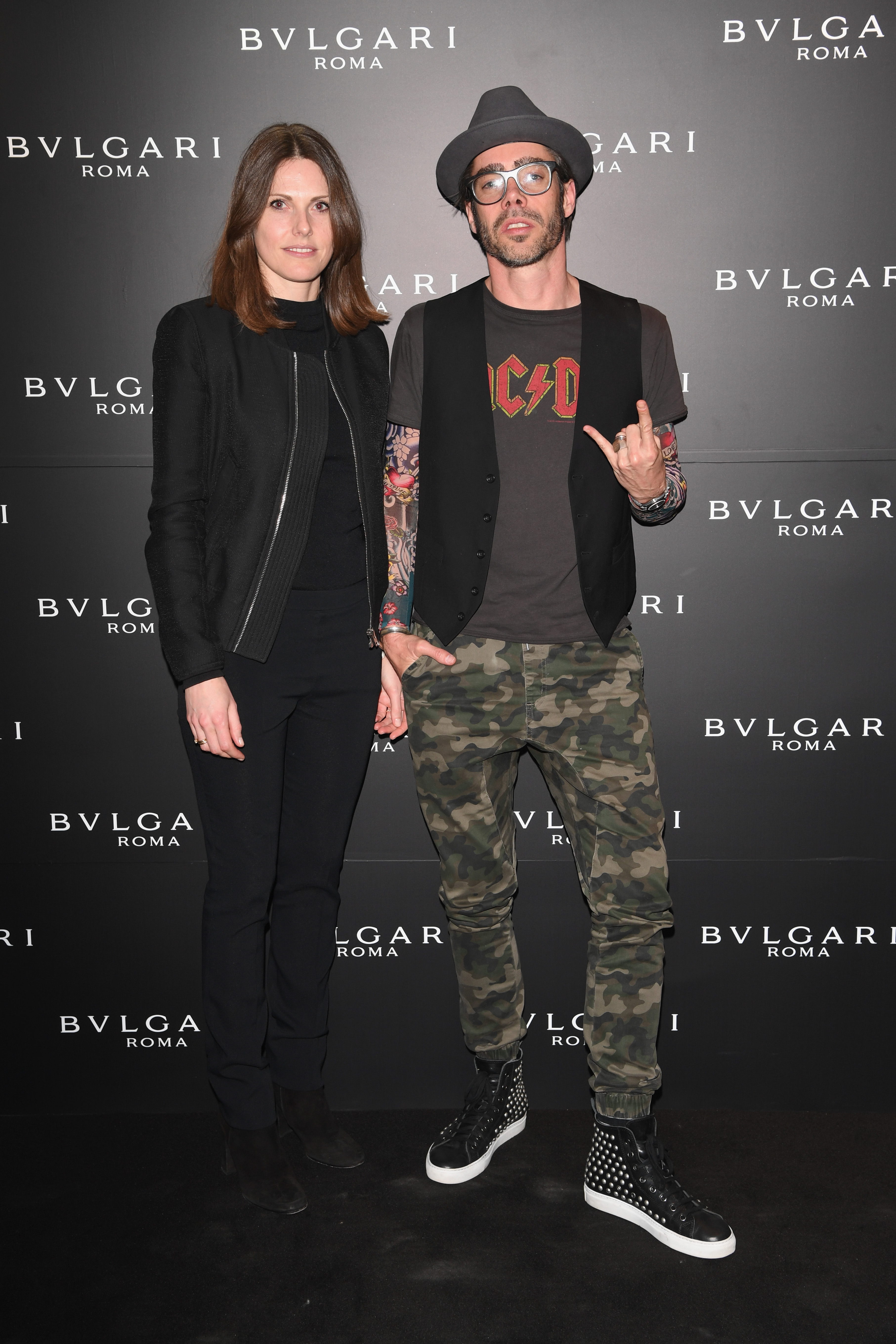 MILAN, ITALY - APRIL 12: Nynke Tynagel and Job Smeets attend BVLGARI Celebration of B.Zero1 At Milan Design Week at Hotel Bulgari on April 12, 2016 in Milan, Italy. (Photo by Venturelli/Getty Images for BVLGARI) *** Local Caption *** Nynke Tynagel;Job Smeets