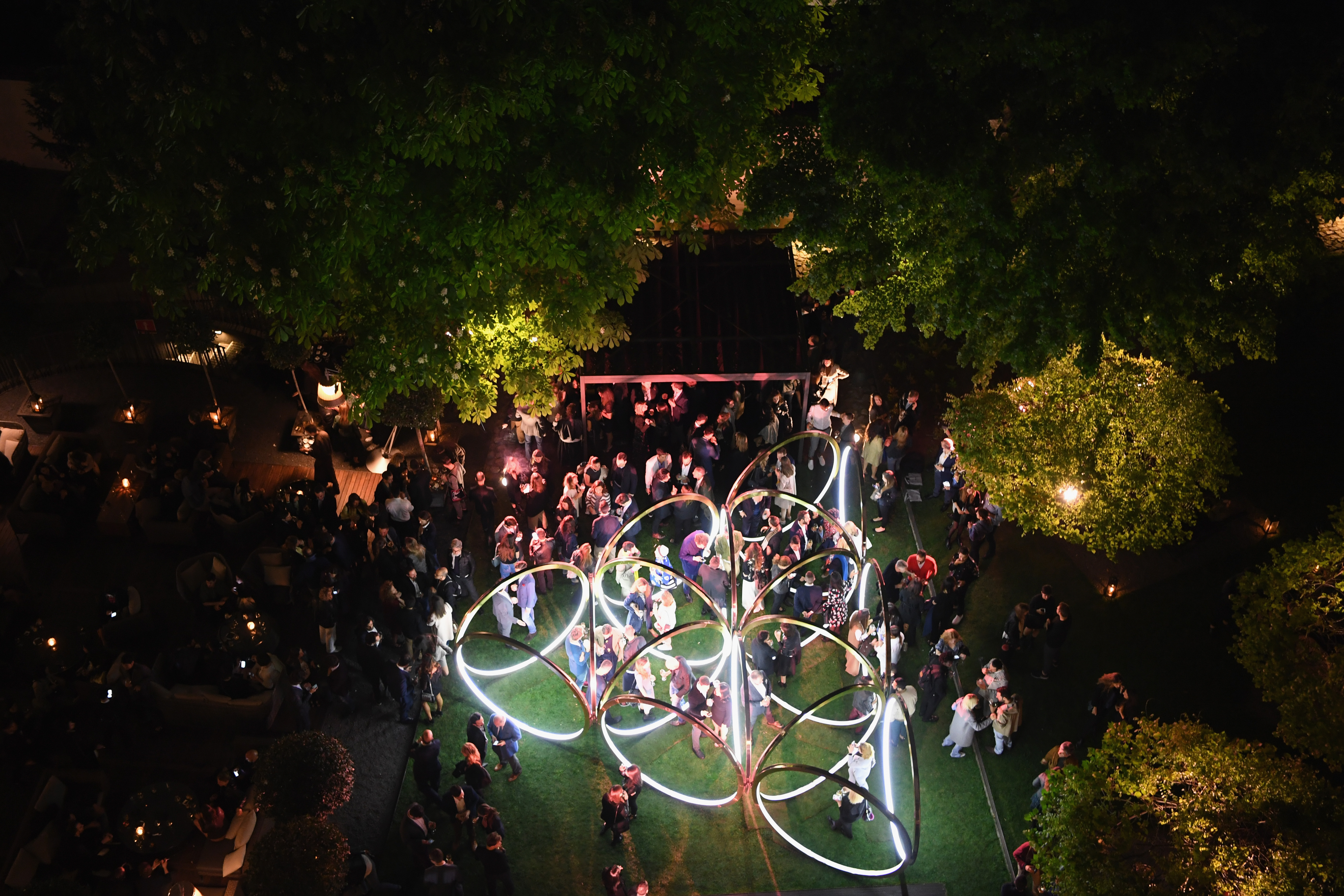 MILAN, ITALY - APRIL 12: A general view of the BVLGARI Celebration of B.Zero1 At Milan Design Week at Hotel Bulgari on April 12, 2016 in Milan, Italy. (Photo by Venturelli/Getty Images for BVLGARI)