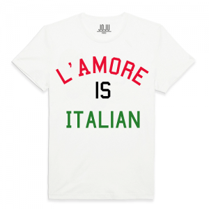 PP tshirt blanc-lamore is italian