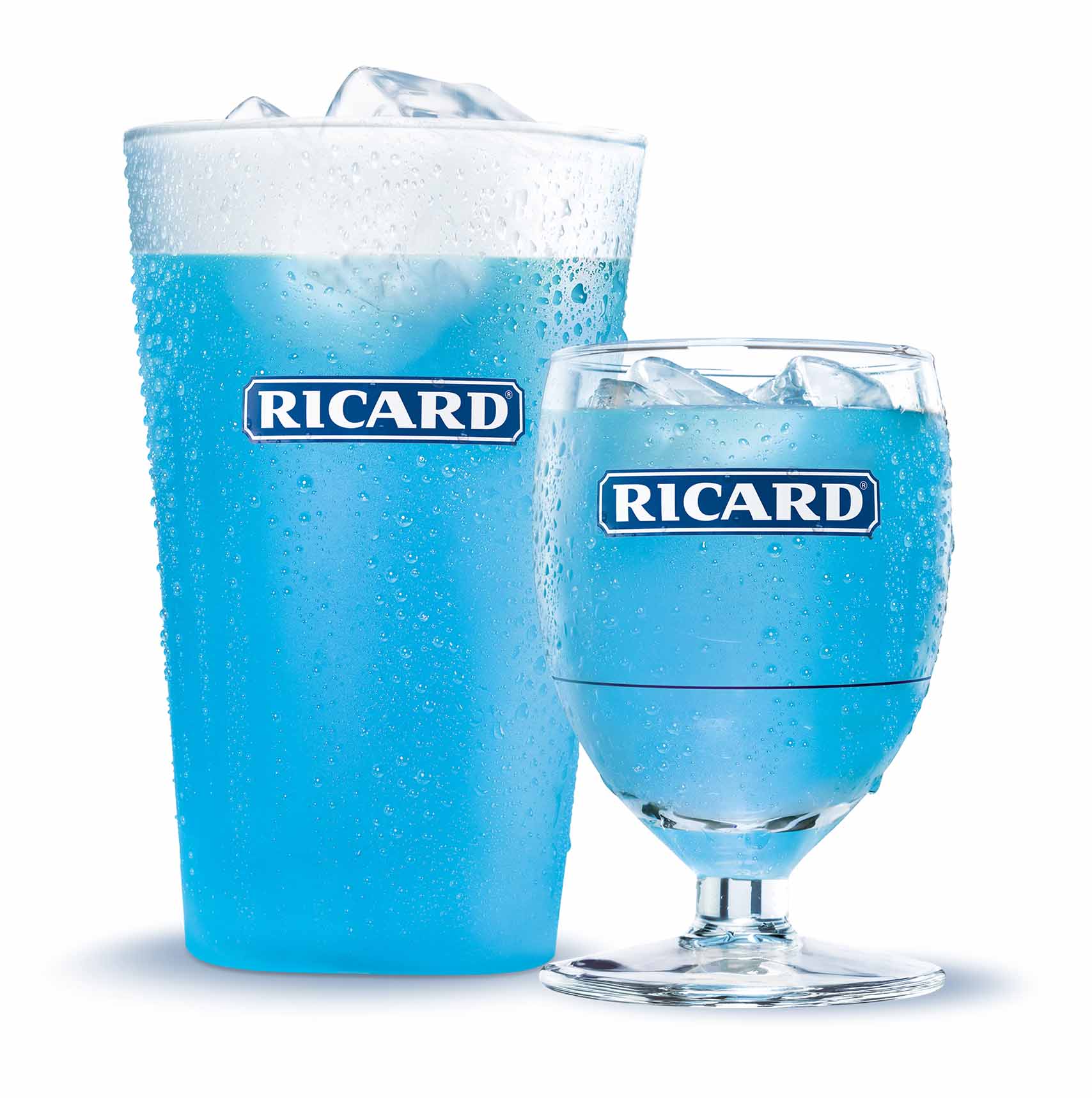 Cocktail Ricard Bleu - Allongé et Ballon HD