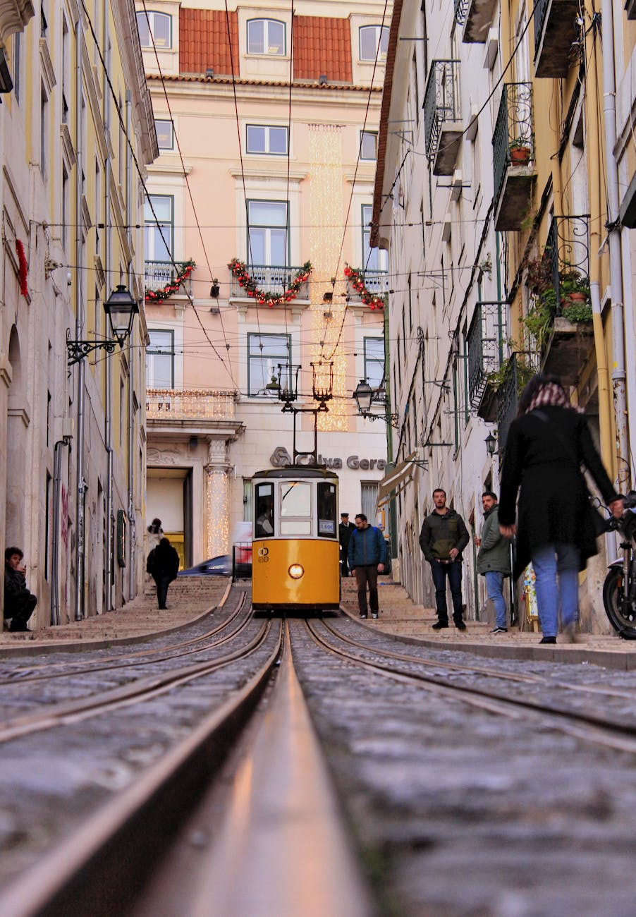 photo of tram during daytime