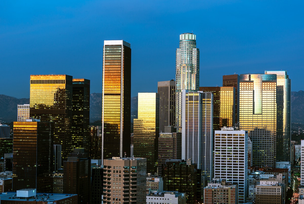 Skyline of Los Angeles. Original image from Carol M. Highsmith’s America, Library of Congress collection. Digitally enhanced by rawpixel.