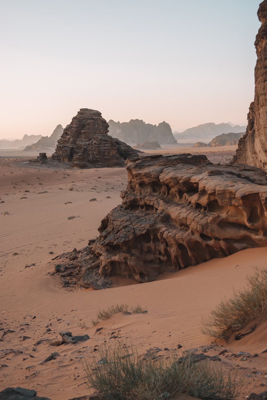 photo of rock formations during daytime