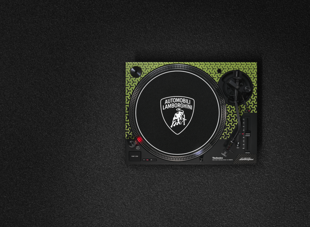 Lancement Platine SL-1200M7B Collaboration Inédite entre Technics Automobili Lamborghini