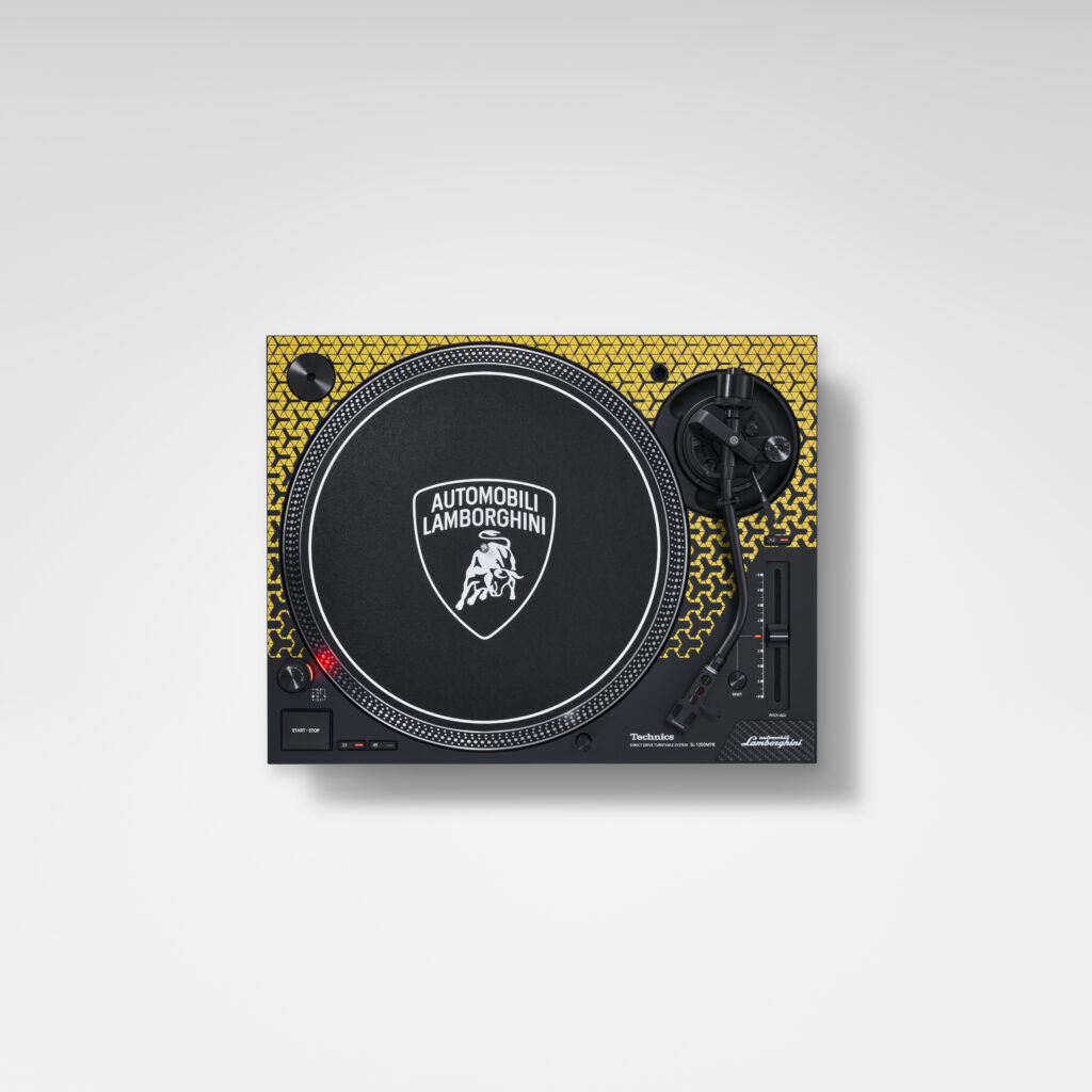Lancement Platine SL-1200M7B Collaboration Inédite entre Technics Automobili Lamborghini