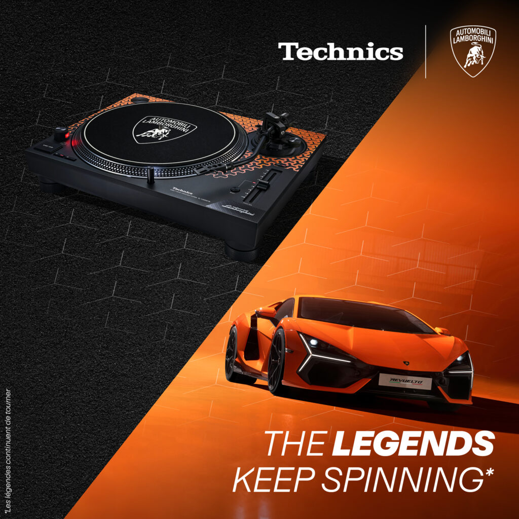 Lancement Platine SL-1200M7B Collaboration Inédite entre Technics Automobili Lamborghini