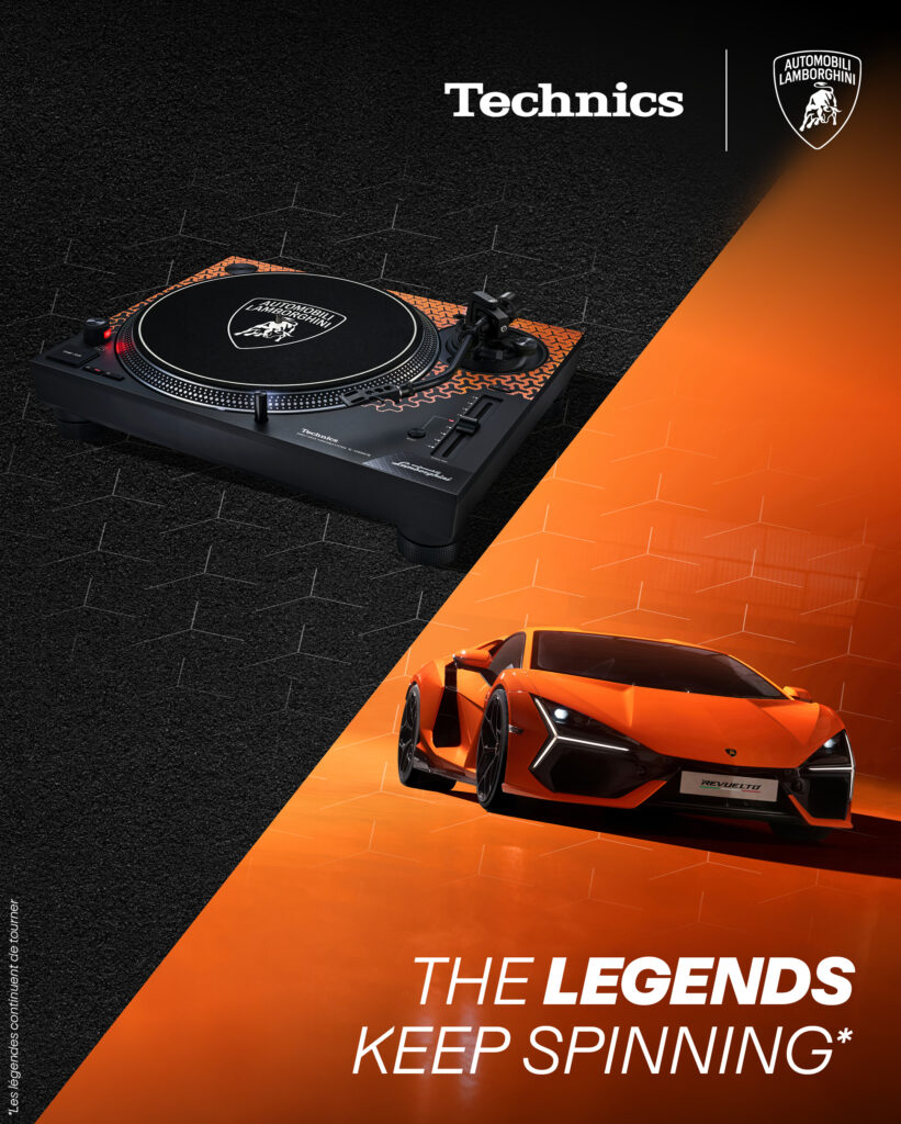 Lancement Platine SL-1200M7B Collaboration Inédite entre Technics Automobili Lamborghini