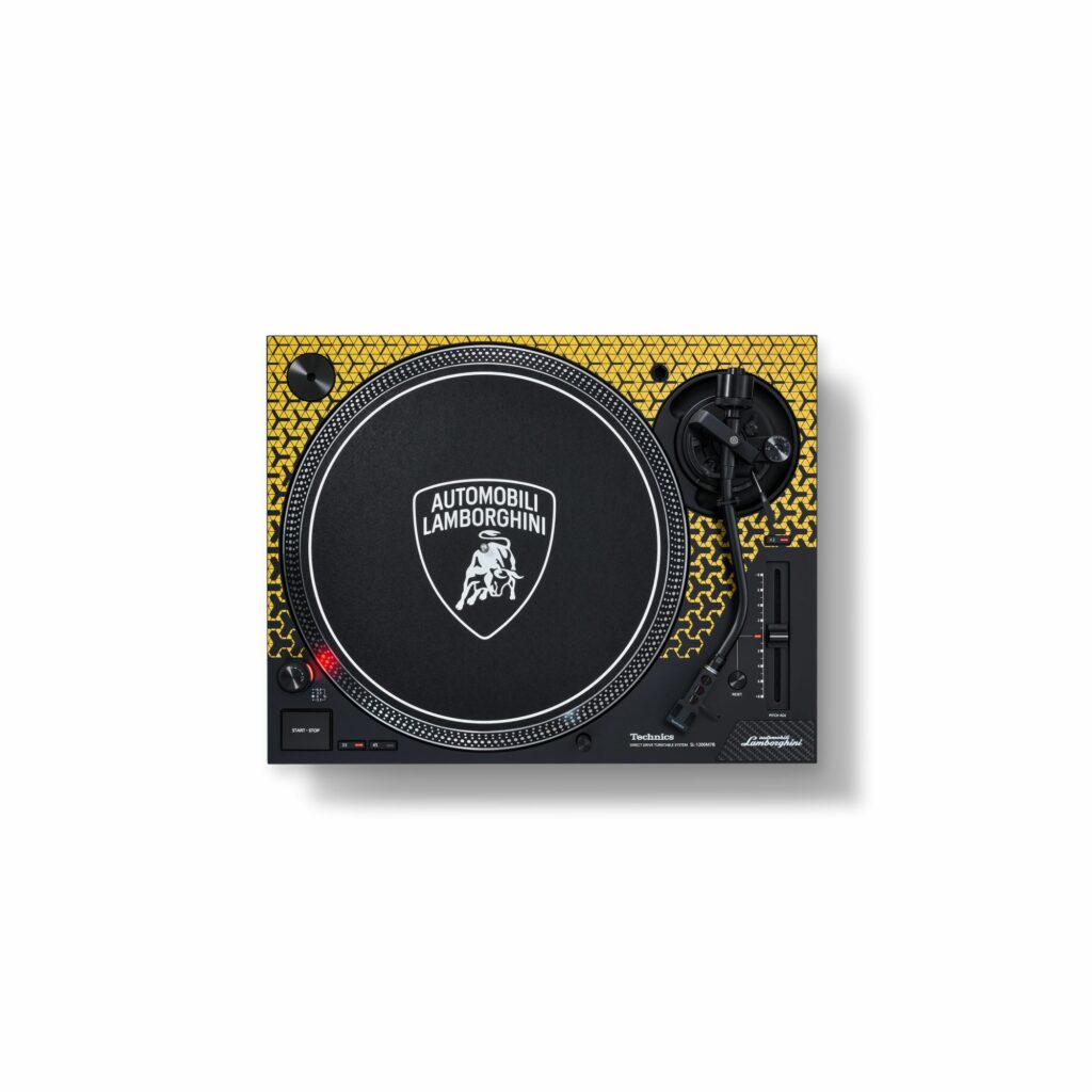 Lancement Platine SL-1200M7B Collaboration Inédite entre Technics Automobili Lamborghini