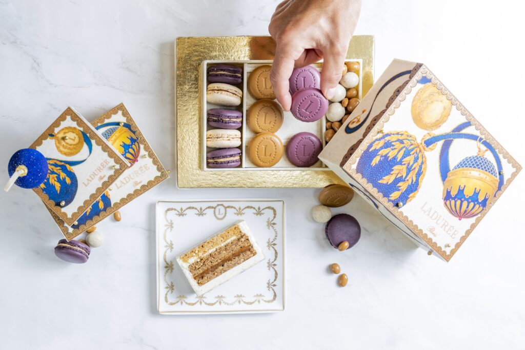 Julien Alvarez Sublime Fêtes avec Bûche Signature 2024 Ladurée