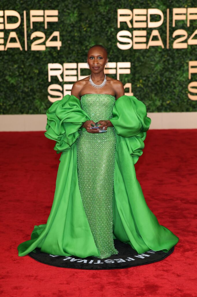Cynthia Erivo Éblouit Carolina Herrera Festival Rouge
