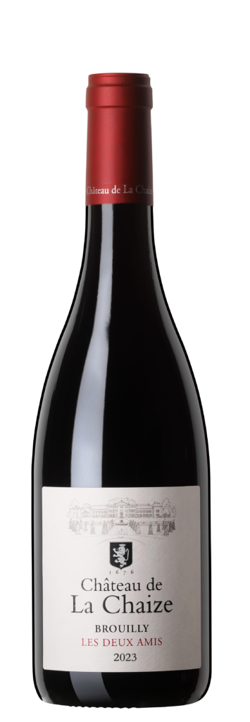 Château de La Chaize Brouilly « Les Deux Amis » 2023 : l’amitié en filigrane, le Gamay en majesté 25 Chateau de La Chaize Packshot Brouilly LES DEUX AMIS 2023