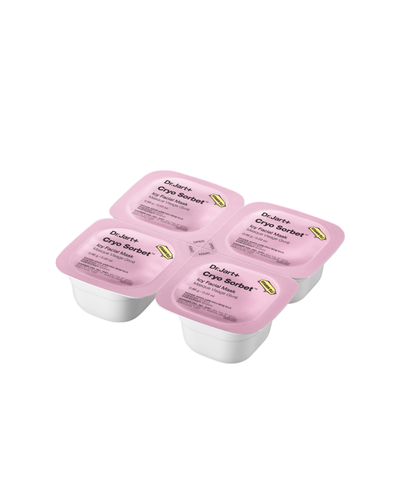 Dr.Jart+ Cryo Sorbet : le masque givré qui réveille la peau en dix minutes 26 DJ H92P 01 R091 FY26 Cryo Sorbet Icy Facial Mask Silo Mask Pack Side