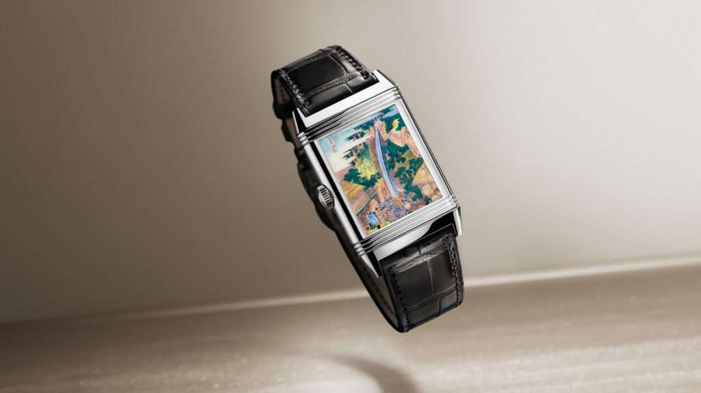 Jaeger-LeCoultre referme le cycle Hokusai sur quatre cascades en émail 30 1920 2026 q39334t7 reverso tribute enamel hokusai levitation2 srgb 16 9