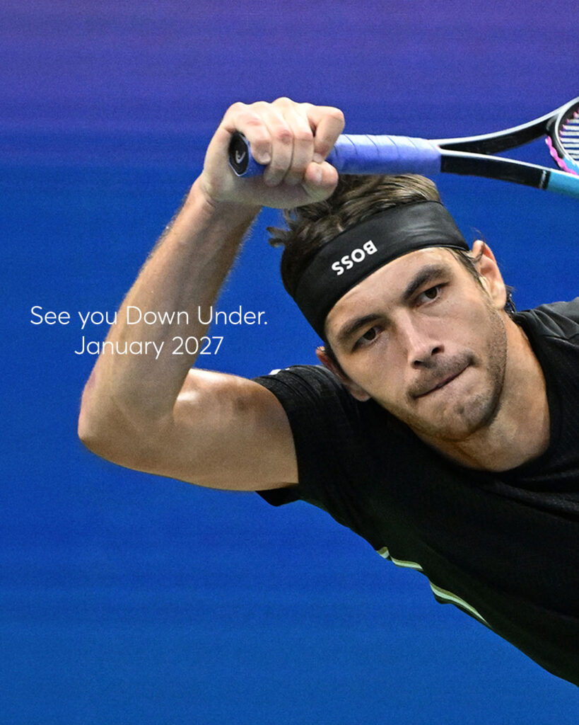 BOSS entre à Melbourne Park par la ligne du vêtement 28 2026 BOSS Australian Open Partnership Announcement Taylor Fritz 04 1jpg original