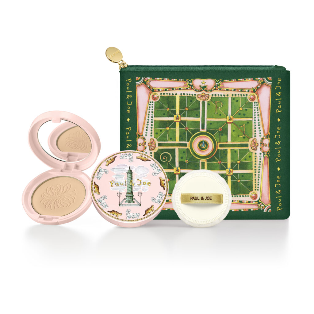 Paul & Joe Beauté compose l’été en pigments clairs et gestes nomades 51 26SU PROTECTING FACE POWDER POUCH SET