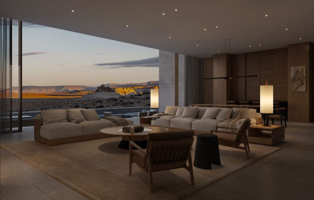 Amangiri : une villa qui apprend du canyon 25 Aman Residences Amangiri Living Room