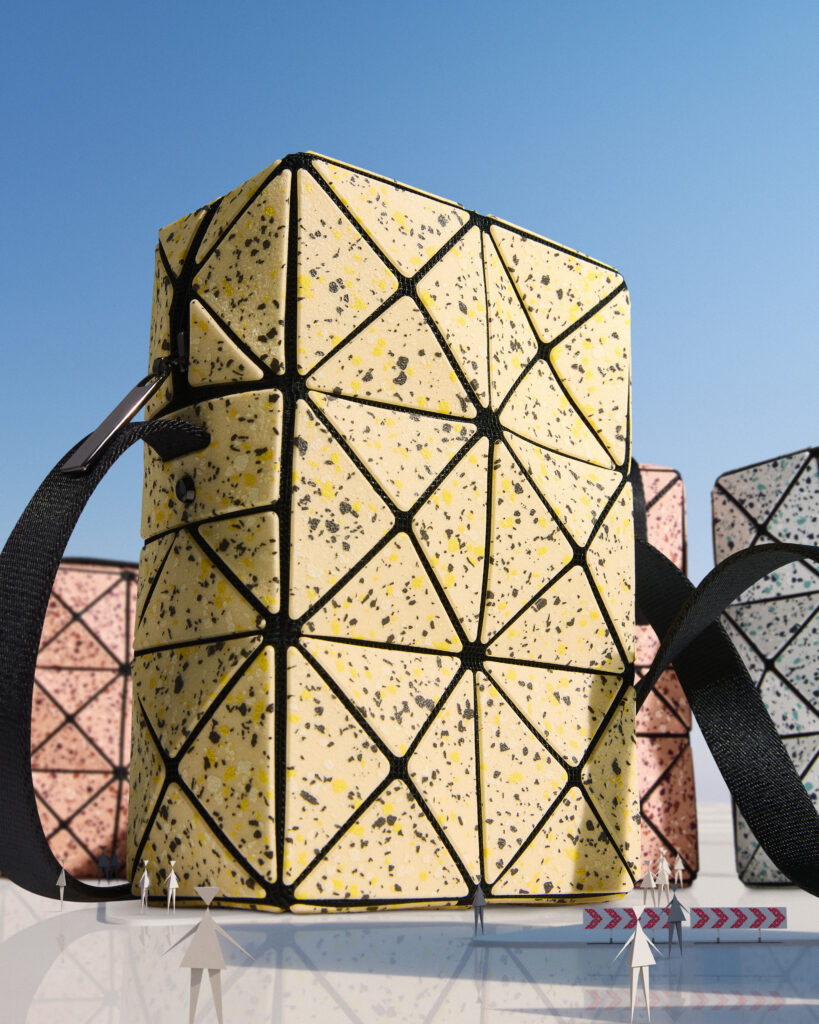 BAO BAO ISSEY MIYAKE imagine CITY, une géométrie urbaine en mouvement 27 BAOBAO 26SS city yellow 4 5 0312