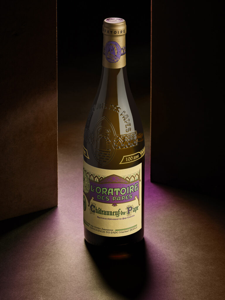 L’Oratoire des Papes, ou l’Art déco comme mémoire liquide de Châteauneuf-du-Pape 25 LORATOIRE DES PAPES NM 100ans BLANC 1
