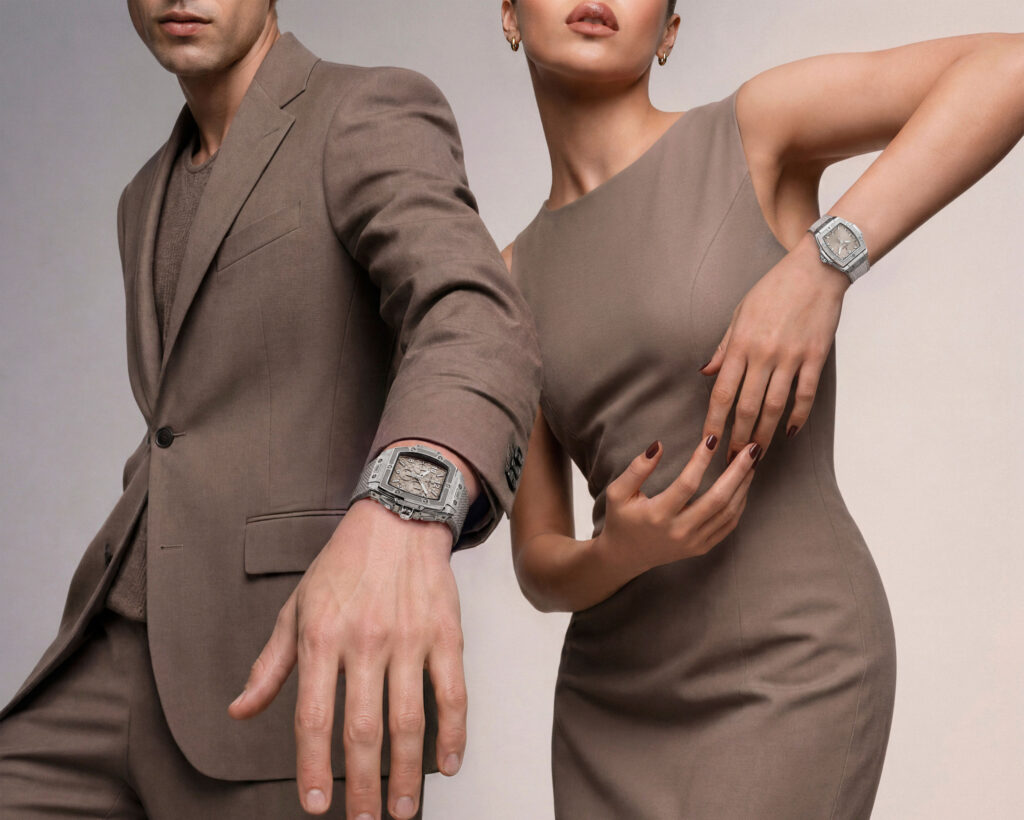 Hublot refines its monochrome aesthetic with the Spirit of Big Bang Essential Taupe 35 Spirit of Big Bang Essential Taupe 17