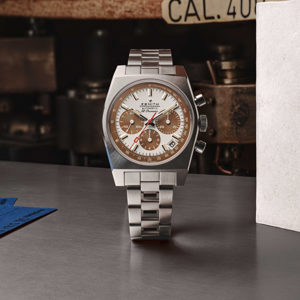 ZENITH CHRONOMASTER Revival A384 Tropical : la patine comme langage horloger 34 ZENITH Chronomaster Revival A384 still life 11