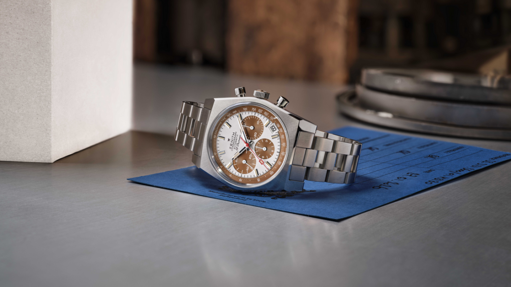 ZENITH CHRONOMASTER Revival A384 Tropical : la patine comme langage horloger 49 ZENITH Chronomaster Revival A384 still life 26